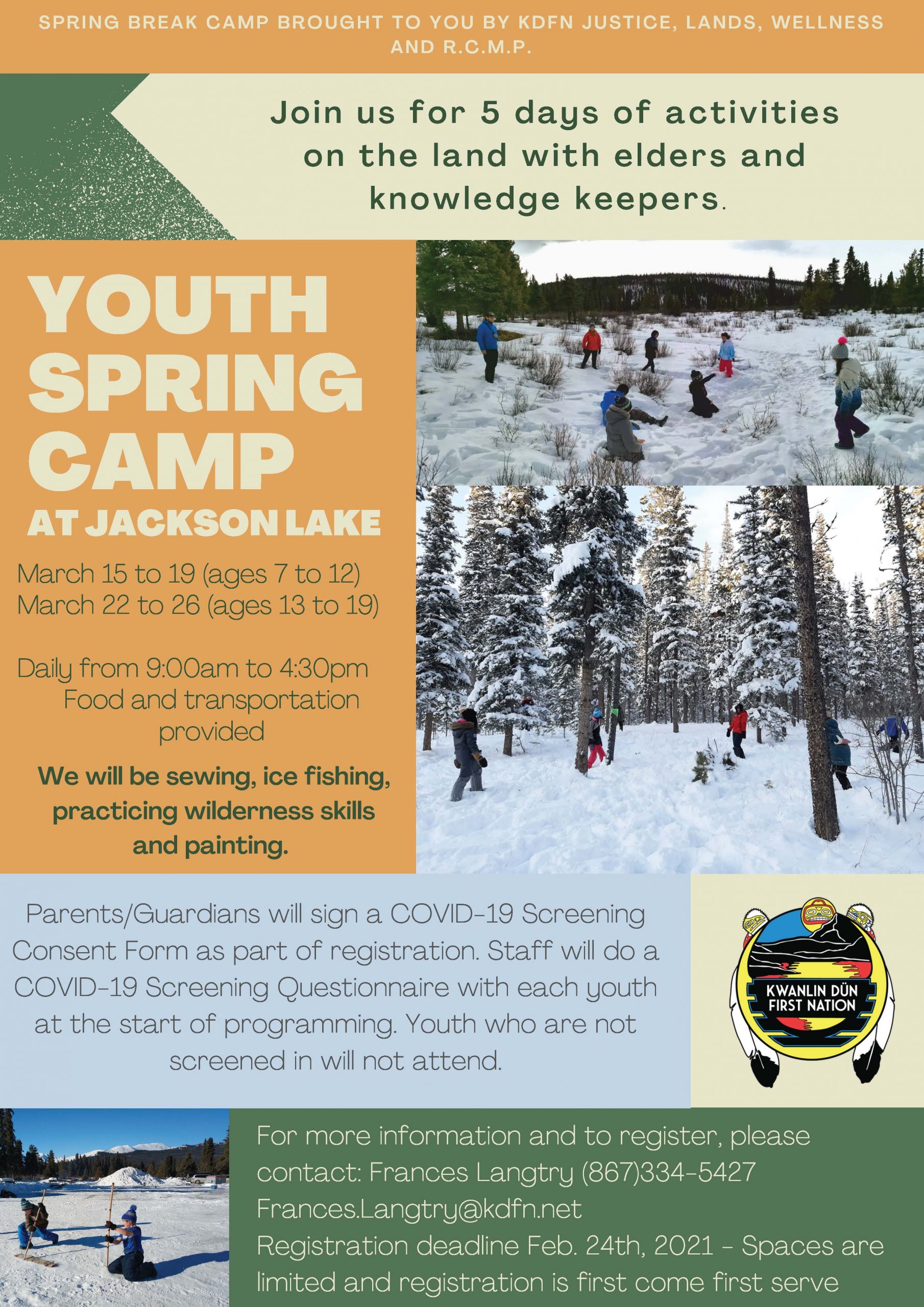 Youth Spring Camp Kwanlin Dün First Nation